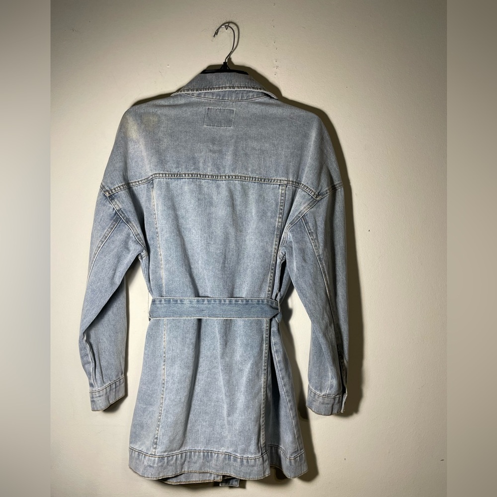 Guess Women's Blue Jean Belted Light Blue Size Medium - Picture 2 of 4